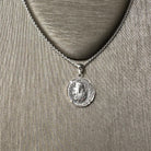 Genuine Ancient Roman Coin 2nd century AD silver Pendant depicting Moon and Stars3