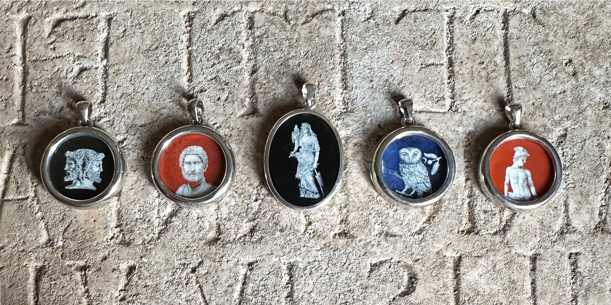 Painted Roman Classic Pendants