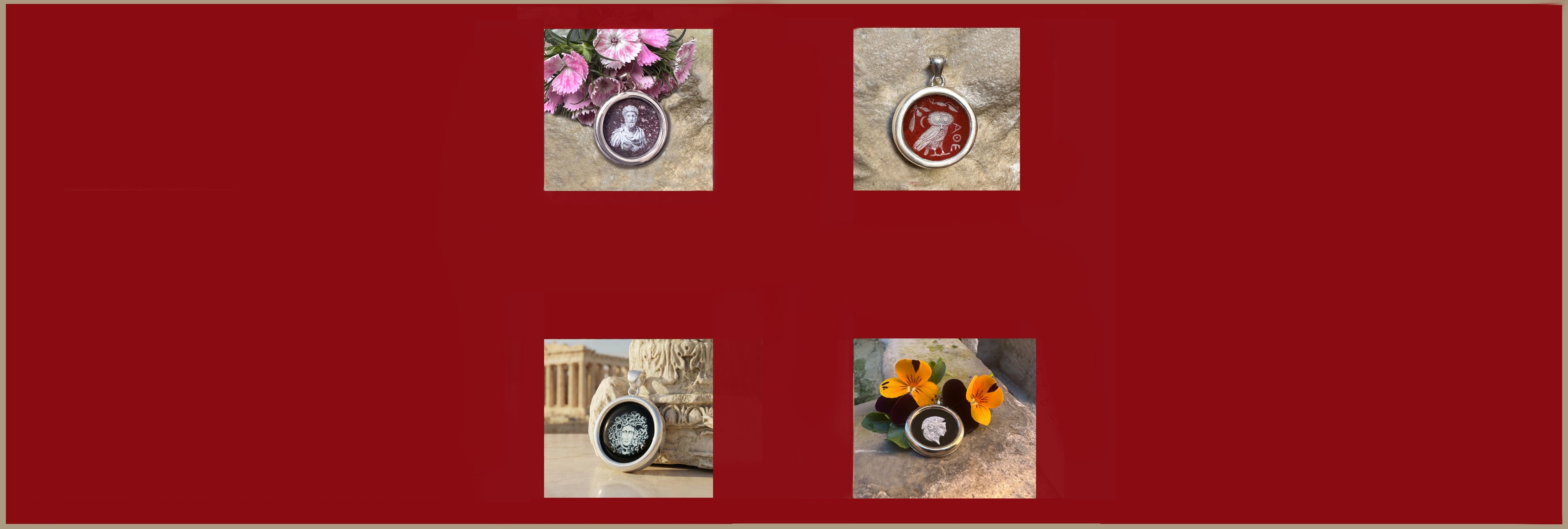 Painted Roman Classic Pendants