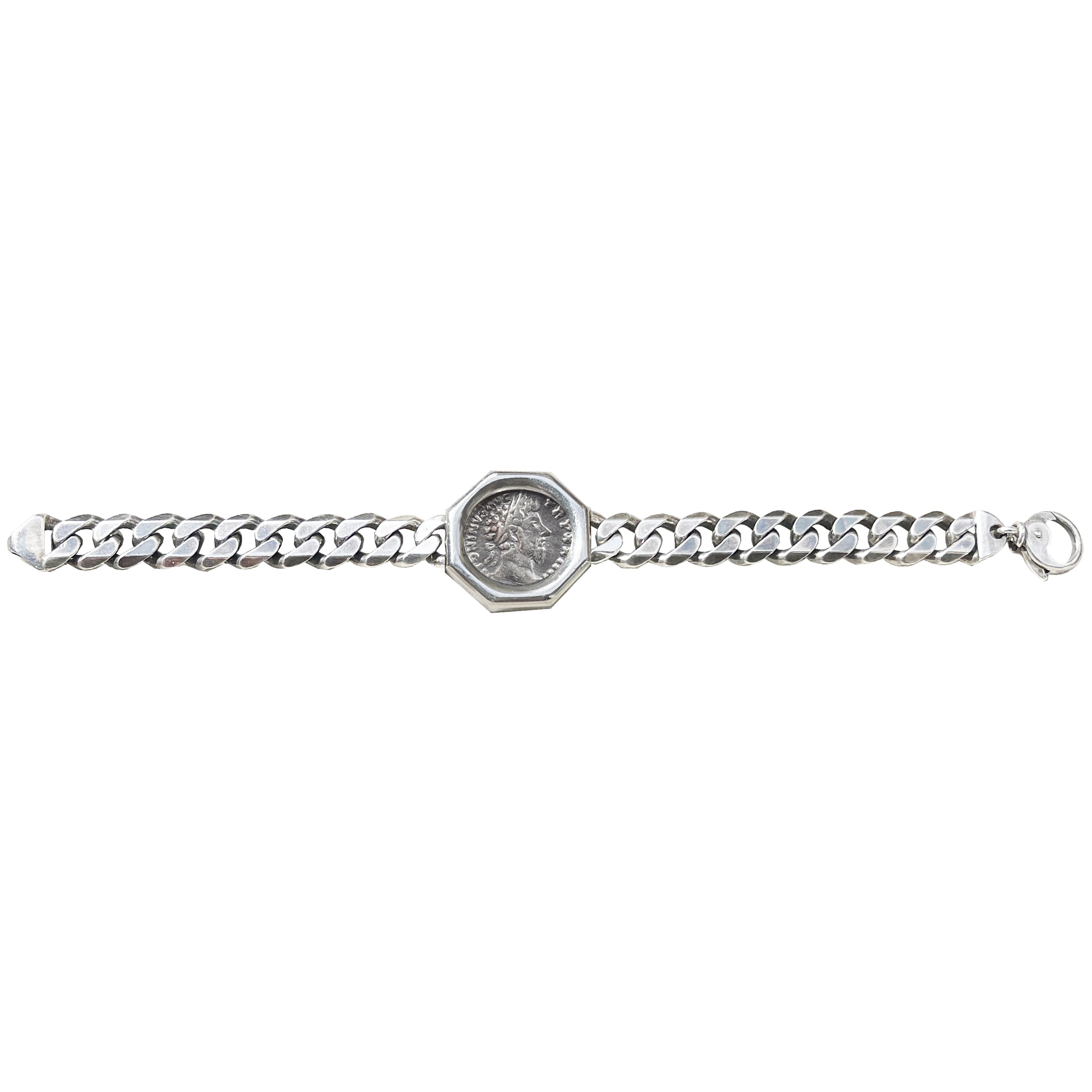 Gucci Interlocking G Motif Sterling Silver Bracelet, Size 17 YBA620798002 -  Jewelry, Mens Jewelry - Jomashop